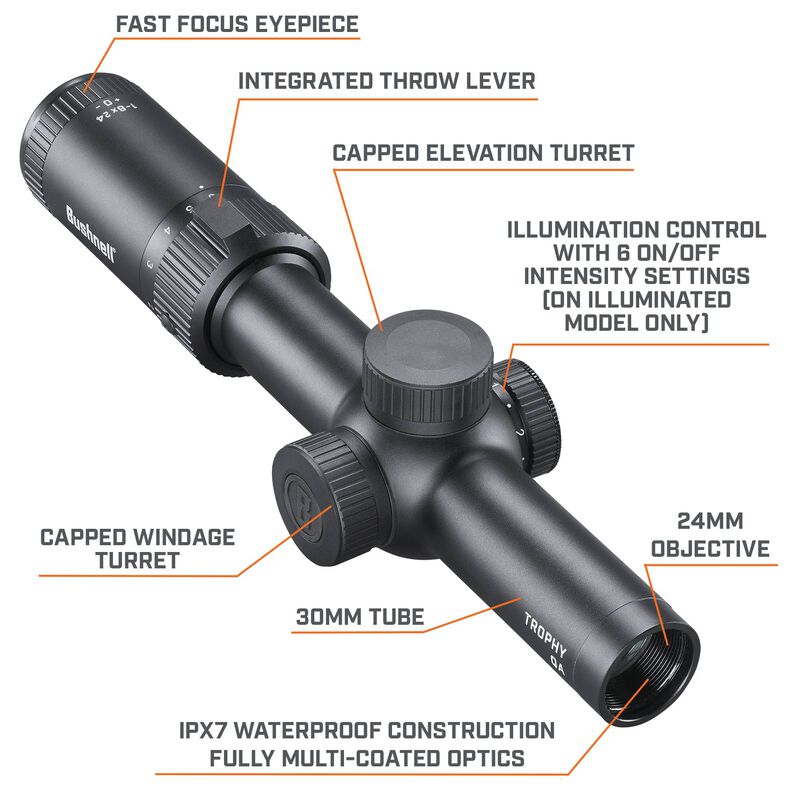 Trophy Quick Acquisition 1-6x24 Riflescope